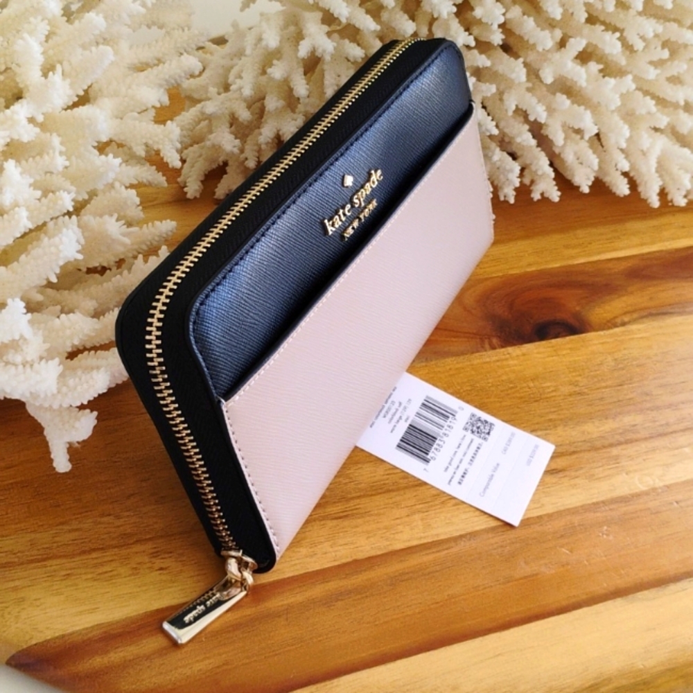 Kate Spade 💥 NWT 💥 Staci Colorblock Large Continental Wallet. Elegant A+ - Picture 4 of 17